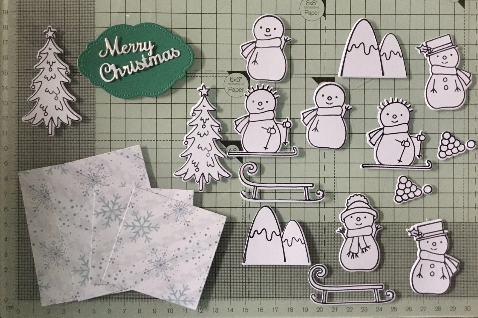 Crafters Companion Little Snowmen Pop Up Box Card Die Cuts eBay