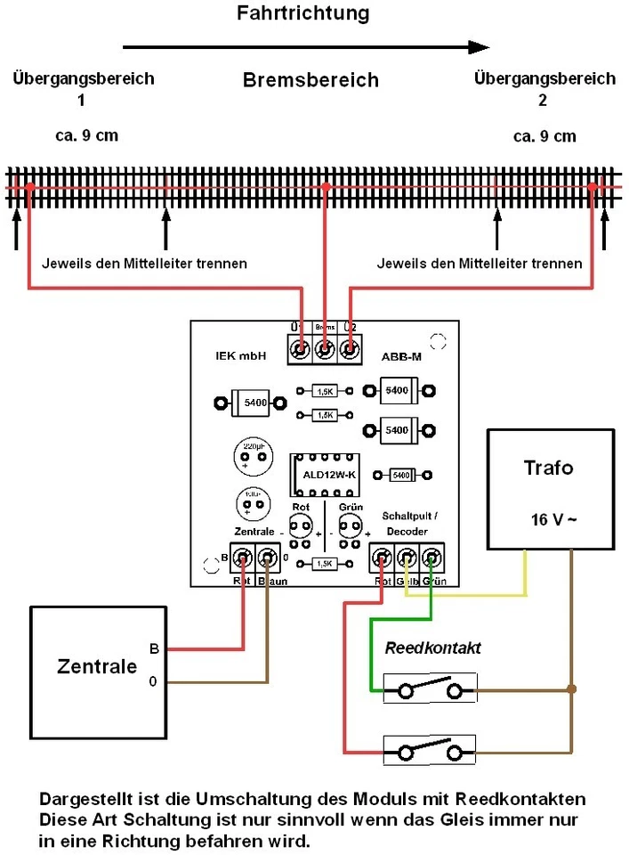 Abbremsmodul, ABB-M,  Bremsmodul , kompatibel zu Märklin - Digital, IEK - Bild 2 von 4