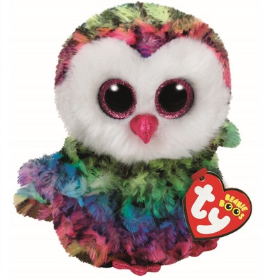 Ty Beanie Boos Owen the Rainbow Owl Plush Stuffed Animal 6
