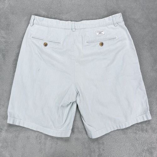 Vineyard Vines Club Shorts Mens 32x8 Blue Striped Seersucker Chino Whale Golf - Picture 2 of 15