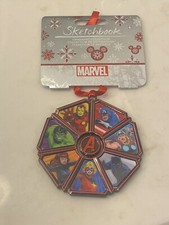 Marvel Avengers 60th Anniversary Sketchbook Ornament.  Free Shipping!!