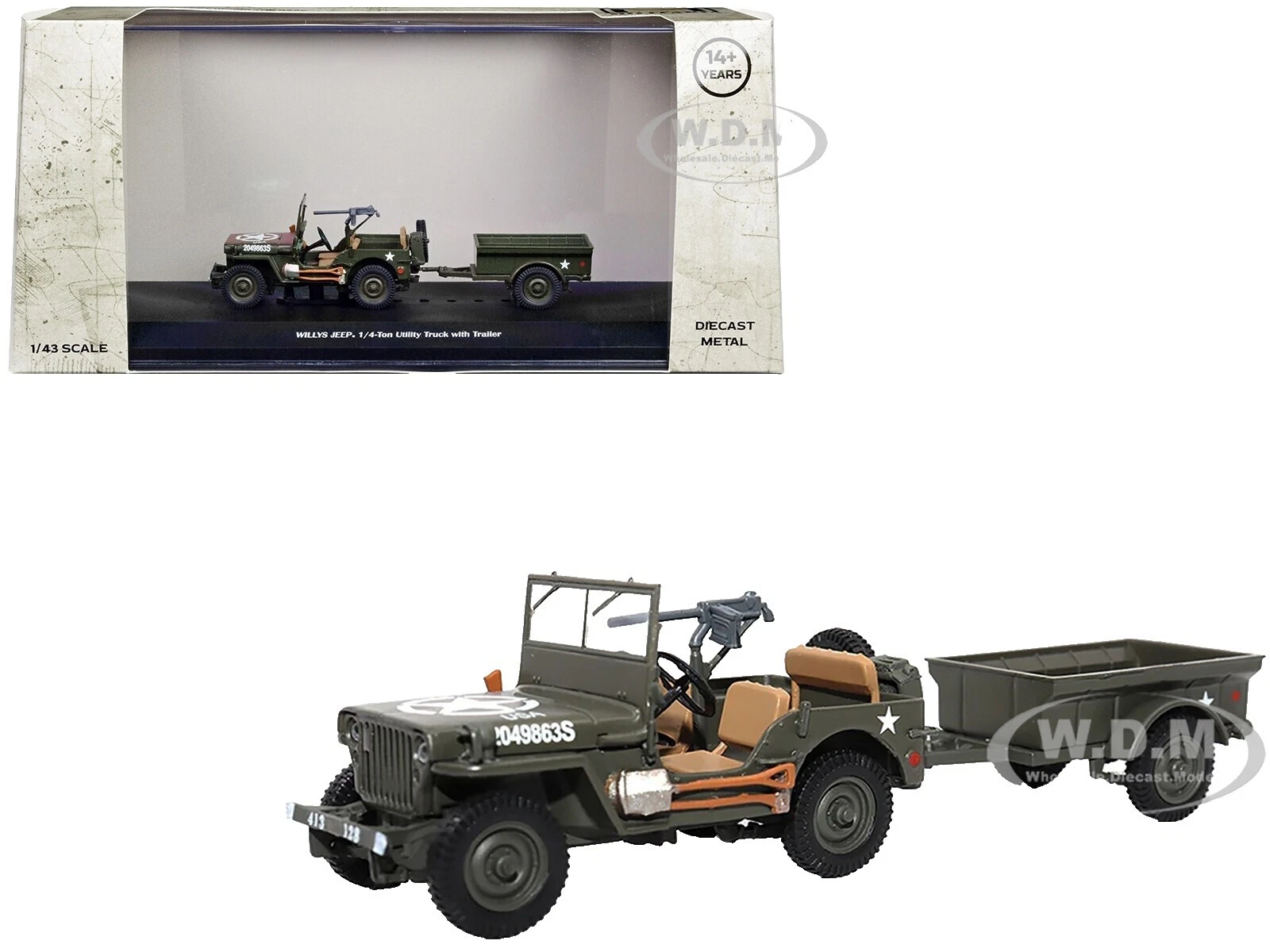 1:43 Contemporary Manufacture Diecast Trailers