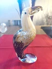 Vintage Murano Style Art Glass Eagle 10"X 4.5"X 4.5. Weight 4.5lbs. Mint #947G