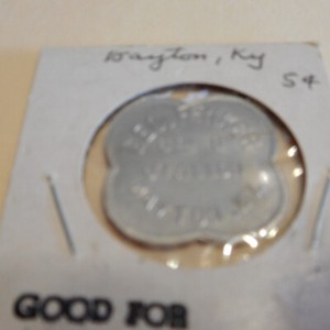 Old Token Geo Fenker 6th and O'Fallon Dayton, Kentucky gf 5 cents it