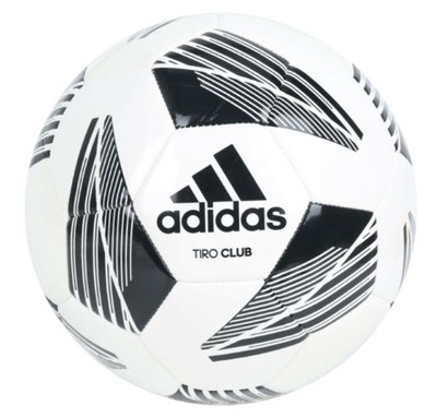 Adidas Tiro CLUB Training Soccer Ball White Black Size 5 Football Balls  FS0367 | eBay