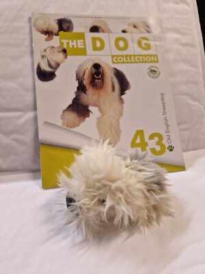 ORIGINAL THE DOG ARTLIST COLLECTION - ALTER ENGLISCHER SCHÄFERHUND PLÜSCHTIER STOFFTIER + MAGAZIN