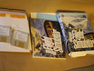Microsoft Flight Simulator 5.0 Big Box für MS-DOS auf 3,5'' Diskette mit Handbuch