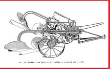IH McCormick No. 38 2 Way Plow Pull Type Hillside Trailer Plow 