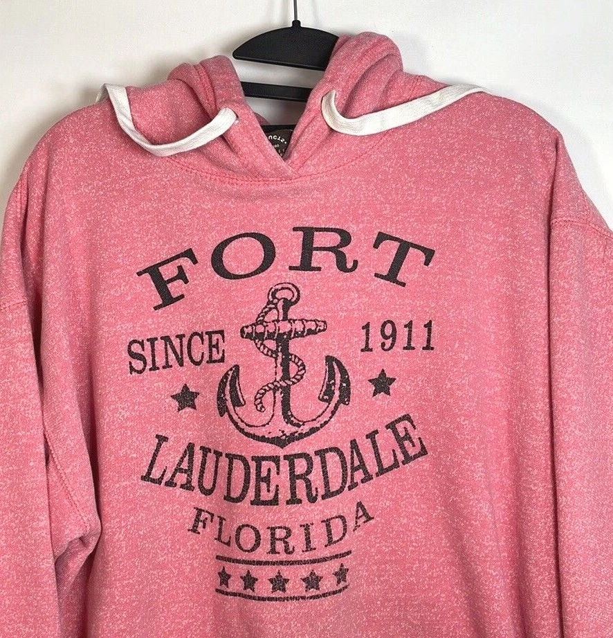 VETEMENTS Felpa con cappuccio rossa Premium JON LAUREN APPAREL taglia Large Fort Lauderdale Fl