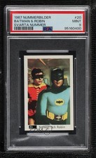 1968 White Number in Black Box Set Batman Robin Adam West Burt Ward PSA 9 04le