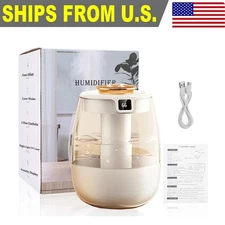 LED Lights Ultrasonic Warm and Cool Mist Humidifier - Best Air Humidifiers for B