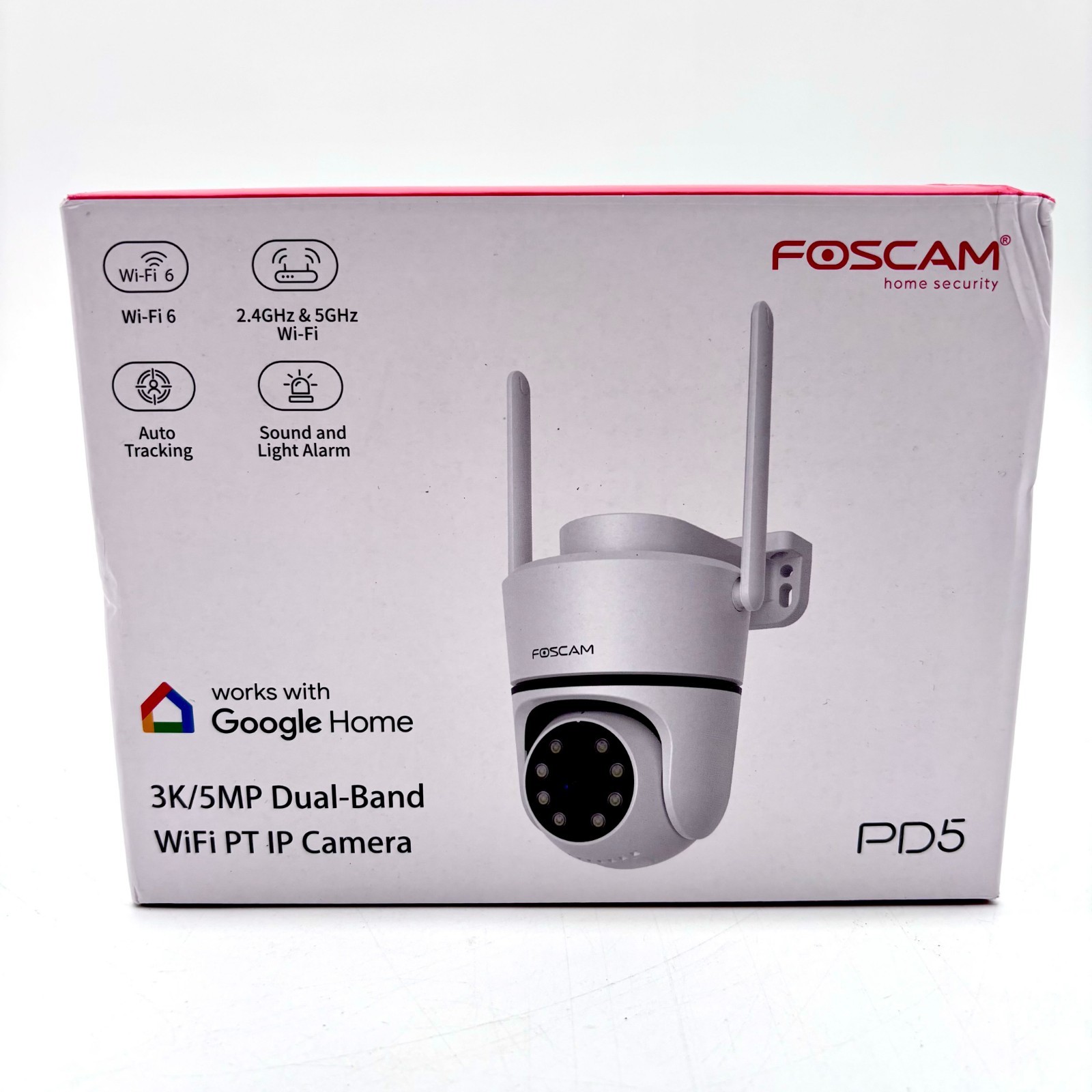Foscam 3K 5MP Dual Band WiFi PT IP Security Camera PD5 Works