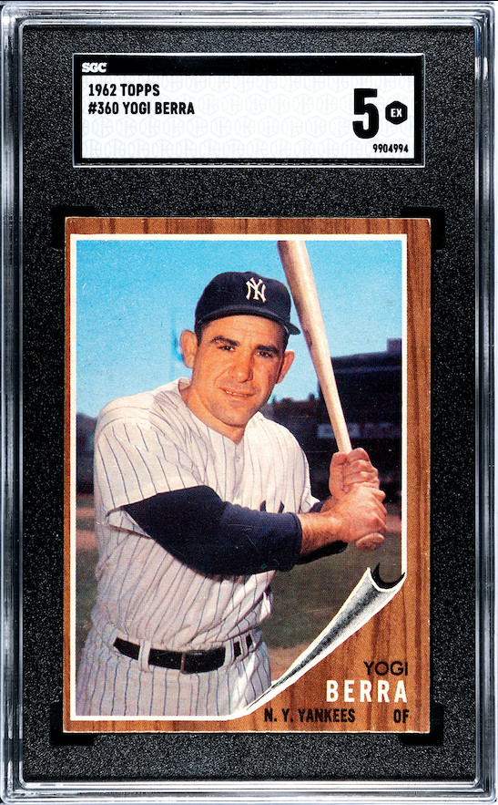 1962 Topps #360 Yogi Berra SGC 5 EX