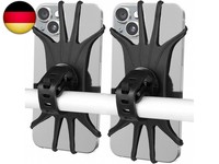 Handyhalterung Fahrrad 2St, 360 Drehung Universal Handyhalter Fahrrad Motorrad,