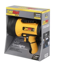 EverStart Maxx Rechargeable Lithium battery LED Spotlight 5000 Lumens!! BRIGHT!