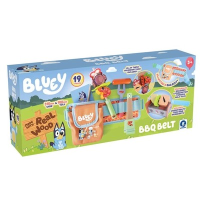 Bluey BbQ Gürtelset aus Echtholz 19-teilig ideal für Weihnachtsgeschenke