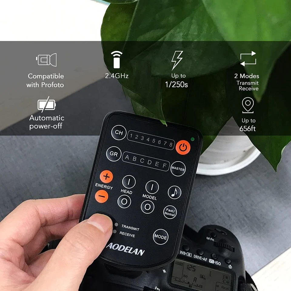 Wireless Flash Trigger Transmitter for Profoto A1 B2 B10 D2, for Canon,for Ni... - Image 2 of 4