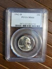 1962 D Washington Quarter BU Uncirculated PCGS MS64