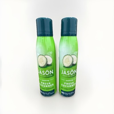 Jason Fresh Cucumber Dry Spray Deodorant 3.5 oz   Lot of 2 Soothing Natural