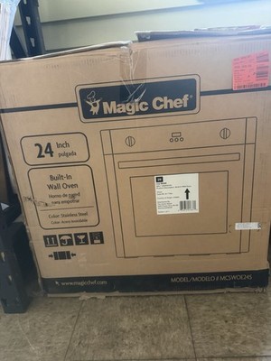 Magic Chef Single Wall Electric Oven 2.2 cu. ft. 2300-Watt 2-Rack Safety Lock
