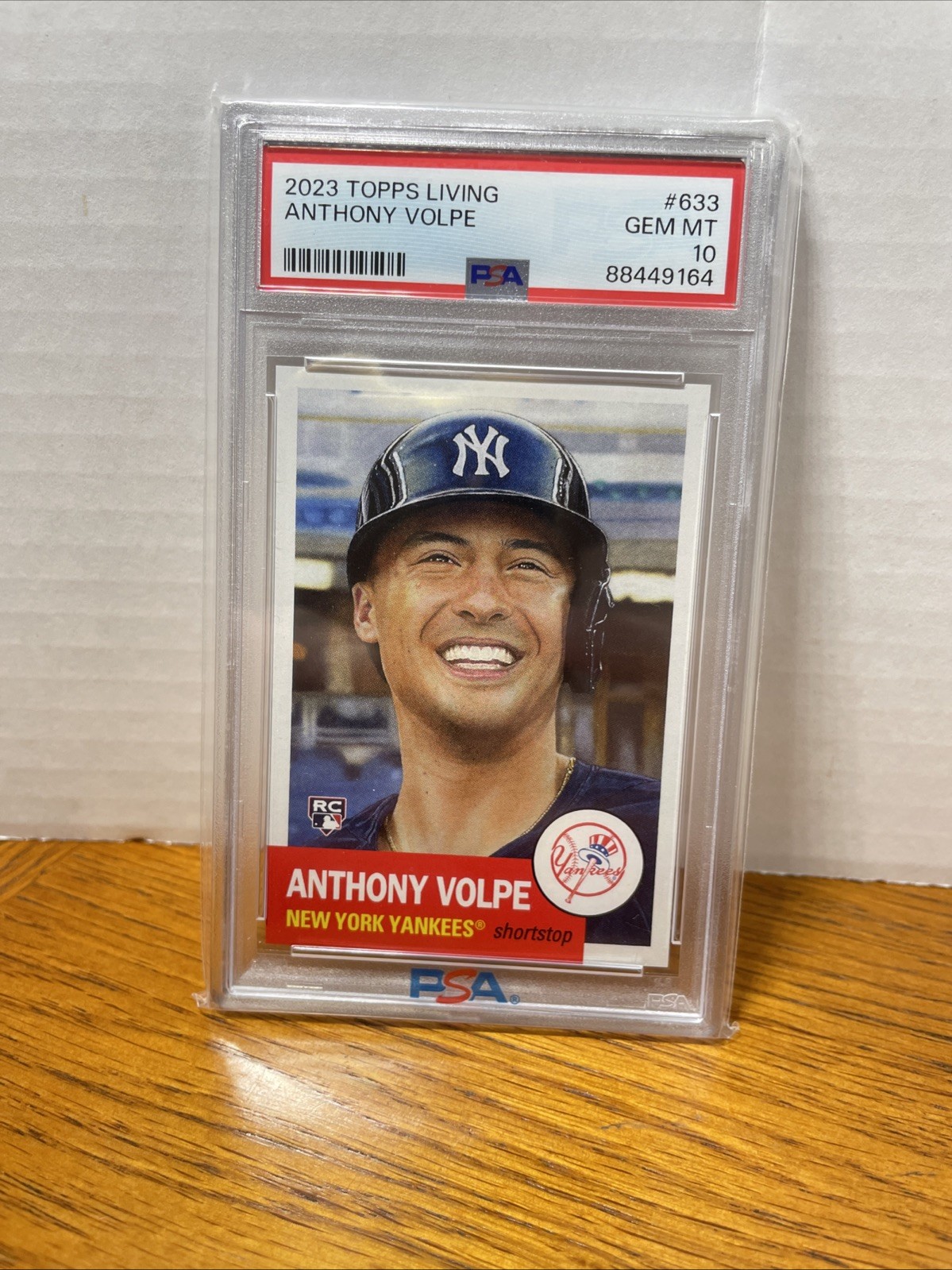 2023 Topps Living Set #633 ANTHONY VOLPE Rookie PSA 10