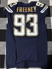 Dwight Freeney 2012 Team Issued Jersey Autographed JSA COA Chargers Colts