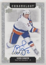 2018-19 Upper Deck Chronology Franchise History Gord Dineen #FH-NYI-GD Auto 08qb