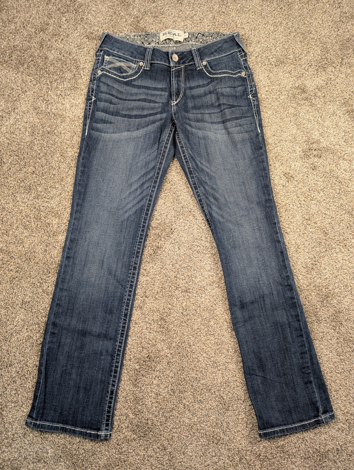 Ariat Real Denim Women's Size 30R Jeans Blue Western Cowgirl