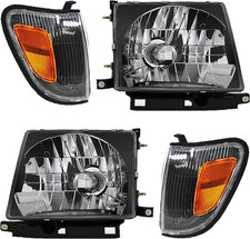 1997-2000 Toyota Tacoma Headlight Corner Light Assembly In Black Housing Compa