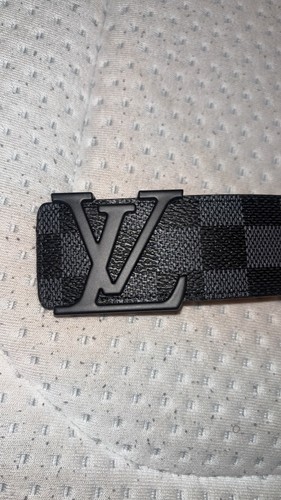 Louis Vuitton Cintura Uomo Marca LV Argento/Nero Grigio - Foto 7 di 12