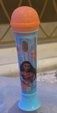 Disney Moana Sing Along Microphone Toy Lights Up Works Orange Blue