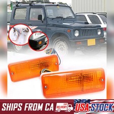 Front Bumper Lamp Indicator Light For Suzuki Jimny Samurai Sj410 Sj413 1981-1988