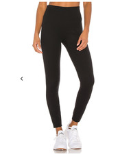 Spanx Ponte Knit Ankle Stretch Pull On Classic Black High Rise Leggings size M