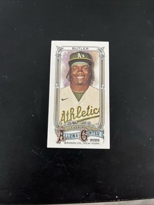  2025 Topps Allen & Ginter Mini Lawrence Butler Oakland Athletics A&G Back #59