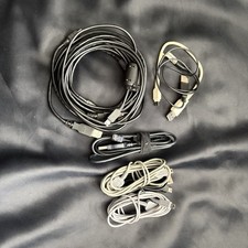 USB Type A Male to Mini-B Male Cable Assorted Lot of 9