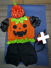 Halloween Pumpkin Costume 90-100 3 Set