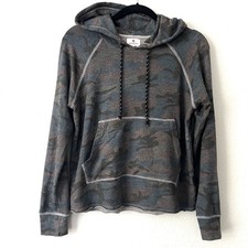 Anthropologie Sundry Hoodie Size 1 Small Camo Sweatshirt Super Soft Cozy
