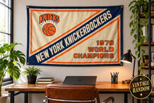 New York Knicks 1970 World Champions Banner 3x2 FT Vintage Style Pole Pockets