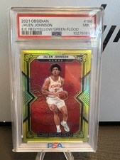 2021-22 Panini Obsidian Jalen Johnson #186 RC Rookie Yellow Green Red /99 SP 