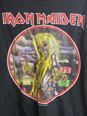 Iron Maiden T-Shirt Mens 2XL XXL Rock And Roll Band Tee Short Sleeve Logo Adult