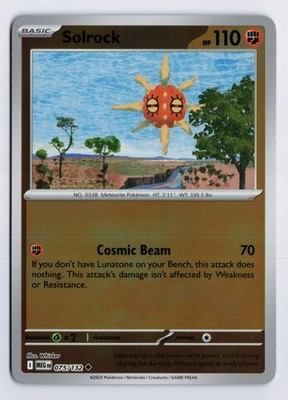 Solrock - MEG #075/132 ME01: Mega Evolution Reverse Holofoil NM