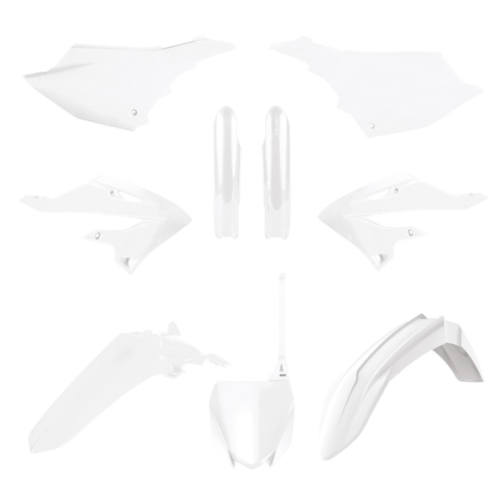 Free Shipping Polisport Plastic Kit - White Yamaha YZ125/250 For Motorcycle