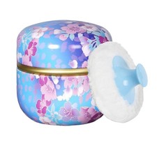 Body Powder Puff and Container, 3.35" Portable Dusting Powder Container with ...