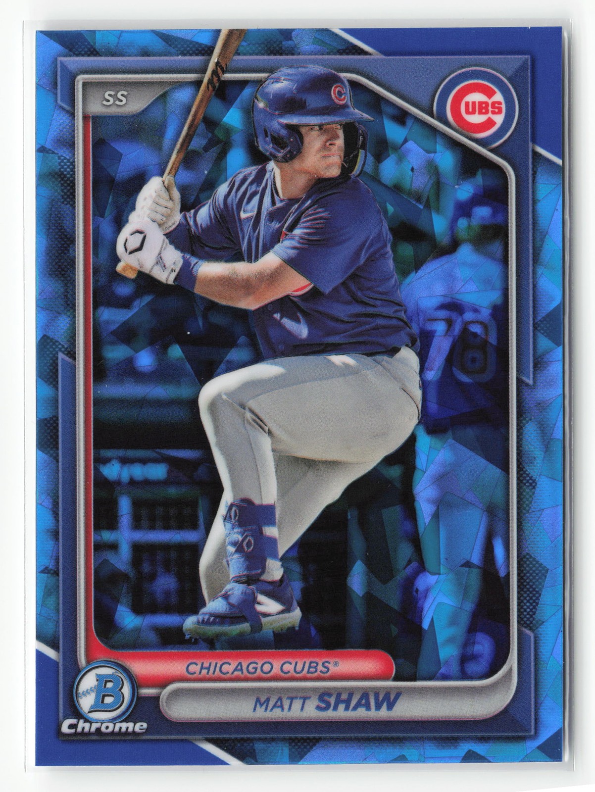 Matt Shaw 2024 Bowman Draft Sapphire Edition Chicago Cubs #BDC-26