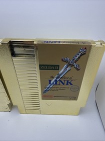 The Legend of Zelda & Zelda II Adventure of Link - Nintendo NES - Genuine Tested