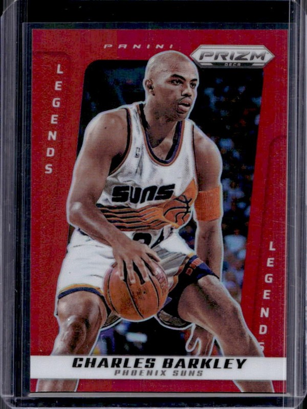 2024-25 Panini Prizm Deca Charles Barkley Red Prizm #/199 Suns