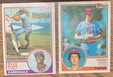 1983 Topps Rookie Cards: Cardinals #49 WILLIE MCGEE,  #586 Twins FRANK  VIOLA