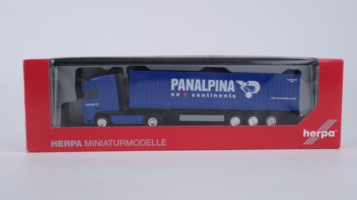 Herpa H0 154505 DAF XF contenedor semirremolque Panalpina | Zustand: Gebraucht