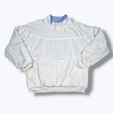 Vintage 90s Gotcha Oversized Heavy Cotton Pullover White Blue Surf Skate M