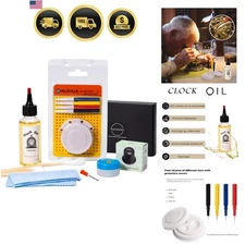 Clock Oil Kit Synthetic Lubricant for All Clocks Maintenance Repair